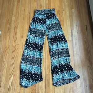 Boho wide leg pants